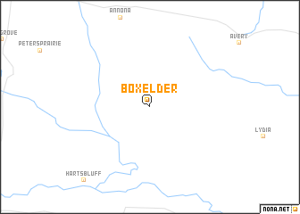 map of Boxelder