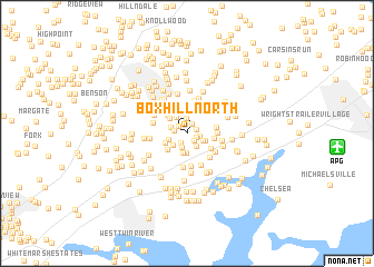 map of Box Hill North