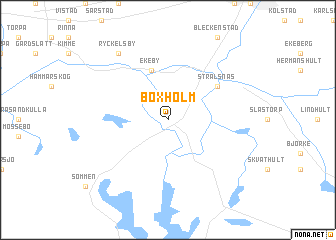 map of Boxholm