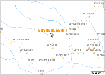 map of Boyabolebia II