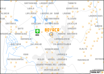 map of Boyacá