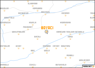 map of Boyacı