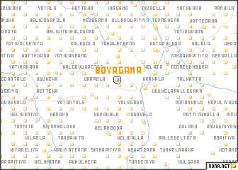 map of Boyagama