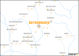 map of Boyagbadaka