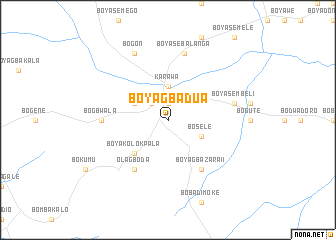 map of Boyagbadua