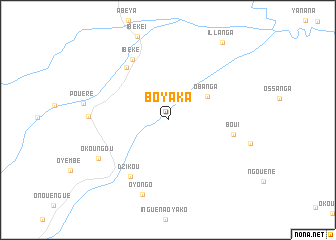 map of Boyaka