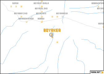 map of Boyakea