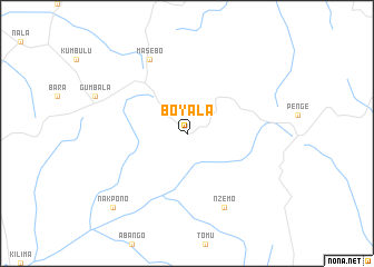 map of Boyala