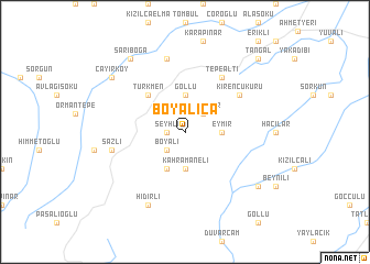 map of Boyalıca