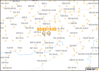 map of Boyama