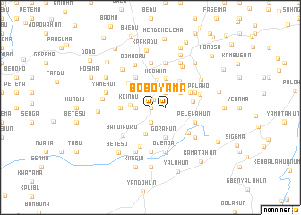 map of Boyama