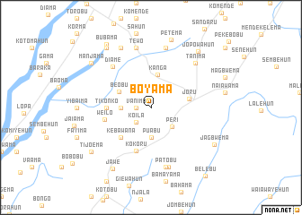 map of Boyama