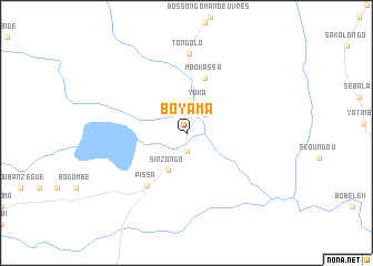 map of Boyama