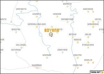 map of Boyana