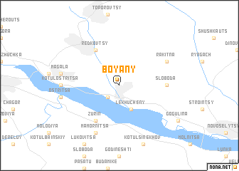 map of Boyany