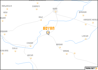 map of Boyan