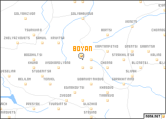 map of Boyan