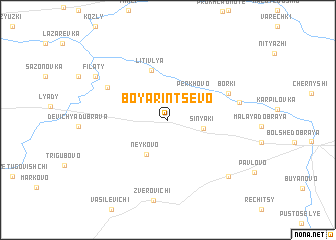 map of Boyarintsevo