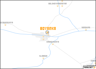 map of Boyarka