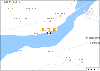 map of Boyarki