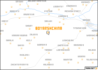 map of Boyarshchina