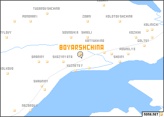 map of Boyarshchina