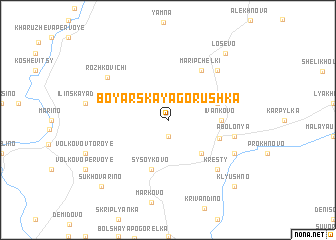map of Boyarskaya-Gorushka