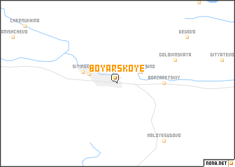 map of Boyarskoye