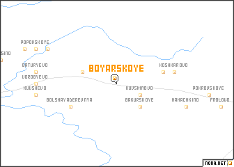 map of Boyarskoye