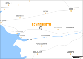 map of Boyarskoye