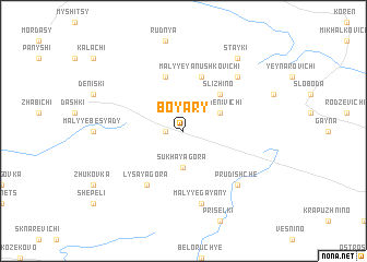 map of Boyary