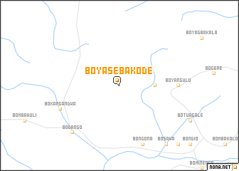map of Boyasebakode
