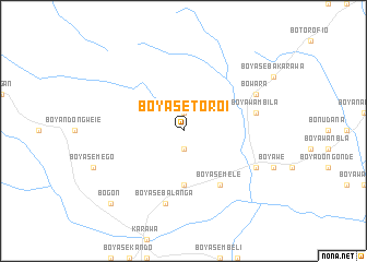 map of Boyasetoro I