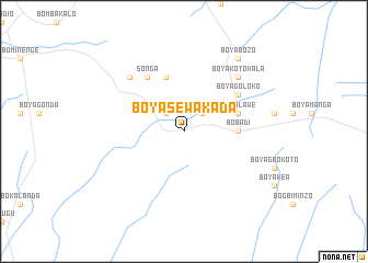 map of Boyasewakada