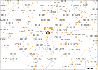 map of Boya