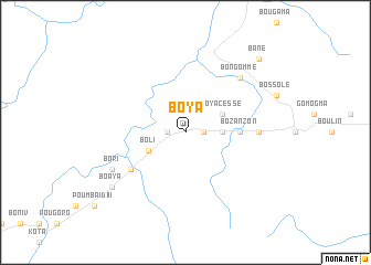 map of Boya