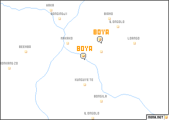 map of Boya