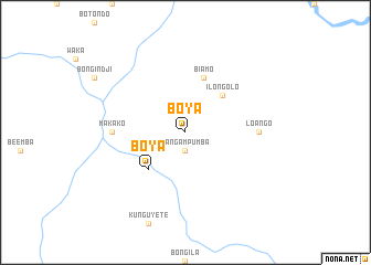 map of Boya
