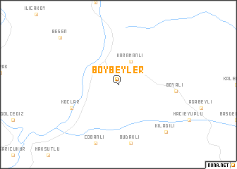 map of Boybeyler