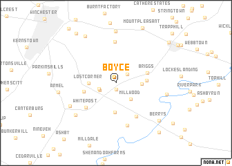 map of Boyce