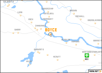 map of Boyce