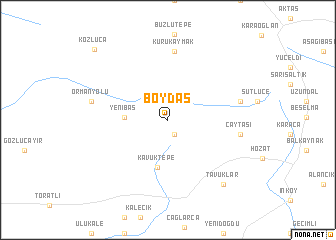 map of Boydaş