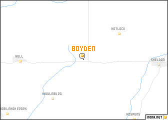 map of Boyden