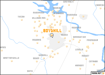 map of Boyd Hill