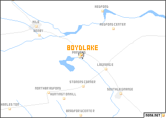 map of Boyd Lake