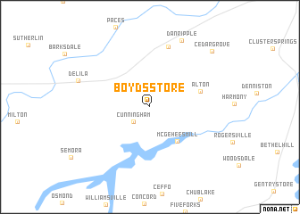 map of Boyds Store