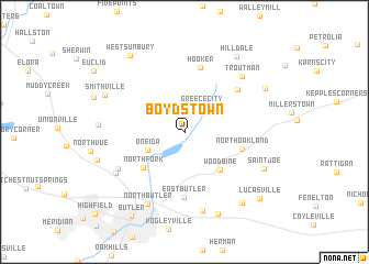 map of Boydstown