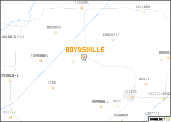 map of Boydsville