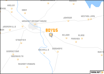 map of Boyds