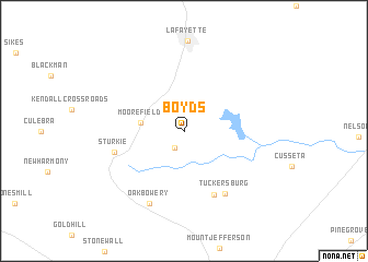 map of Boyds